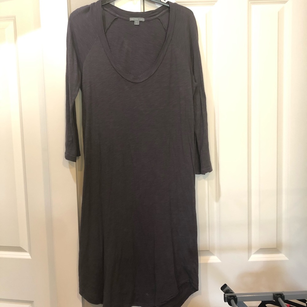 James Perse Long Sleeve Midi Dress